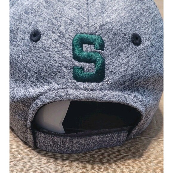 Michigan State Spartans Captivating Headwear Gray & Black Strapback Hat Cap - Picture 3 of 5